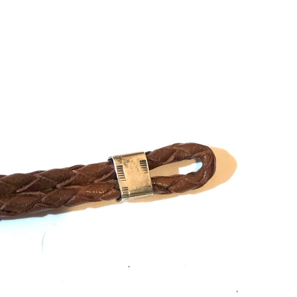 Vintage leather bracelet with SS CONCHOS - Picture 3 of 8